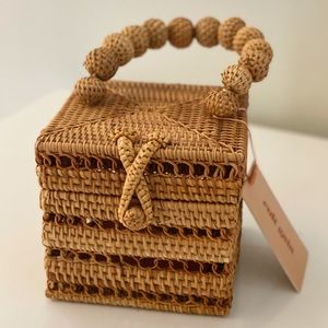 Cult Gaia Rattan Box Bag